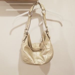 Gold Coach bag